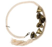 SOIMISS Dog Training Doorbell with Rope Loud Potty Training Bell for Dogs Stylish Home Decor Comfortable Wear Prevents Sneaking for Pet Communication