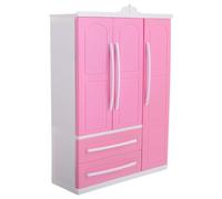 SOIMISS Doll Wardrobe 10 Mini Curved Shoulder Hangers Spacious Storage Furniture for Dollhouse Play and Room Decoration