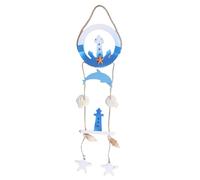 SOIMISS Dolphin Swim Ring Pendant Creative Ocean Themed Decoration Mediterranean Nautical Art for Coastal Room Birthday Parties