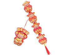 SOIMISS Dragon Year Year Hanging Ornament Prosperous God of Wealth Pendant Traditional Chinese Spring Festival Decor Handmade Cartoon Design for Home Doors Walls