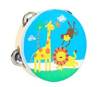 SOIMISS Drum Double Sided Cartoon Hand Drum for Early Education Comfortable Grip Musical Instrument for Developing Music Skills