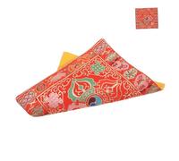 SOIMISS Dual Layer Buddha Sound Bowl Mat Slip Cushion for Meditation Durable Religious Singing Bowl Prop with Embroidered Design for and Spiritual Practice