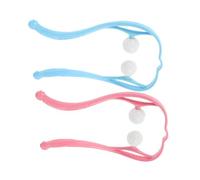 SOIMISS Dual Neck Points Massager 2pcs, Manual Handheld U-Shaped Cervical Spine Roller for Deep Tissue Trigger Point Massage, Neck and Shoulder Muscle Relief, Suitable for Home and Travel Use