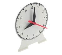 SOIMISS Educational Teaching Clock Model for Bright Color Three-hand Learning Clock for Classroom Display and Early Skills Development