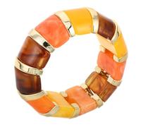 SOIMISS Elastic Acrylic Bangles for Women, Lightweight Irregular Geometric Stretch Bracelet with Easy Wear and Removal, Minimalist Modern Design for Mother Day Present