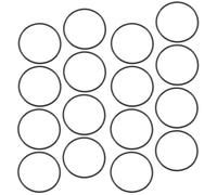 SOIMISS Elastic Silicone Wristbands 50Pcs Black Adjustable Jelly Bracelets Supple Straps Suitable for Sports and DIY Crafting