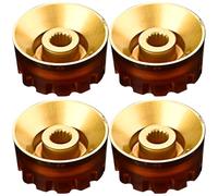 SOIMISS Electric Guitar and Bass Volume Potentiometer Knobs 4Pcs Plastic Replacement for Musicians