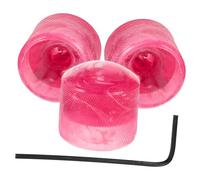 SOIMISS Electric Guitar Tone Potentiometer Control Knobs Set 4pcs Pink Including 3 Rotary Knobs and 1 Wrench for Volume and Tone Adjustment Compatible Electric Guitar and Bass