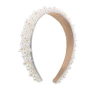 SOIMISS Elegant Faux Pearl Headband for Brides French Romantic Design Wedding Hair Accessories Classic Bridal Headpiece for Wedding Reception for Princess Style Gowns