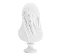 SOIMISS Elegant Veiled Maiden Bust Statue Resin Sculpture Lightweight and Easy to Move Home Décor Ornament for Desk or Living Room Display