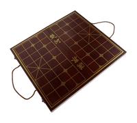 SOIMISS Elegant Wooden Chinese Chess Set with Portable Handheld Dual-purpose Storage Box Fine Craftsmanship Space-saving Design Wood Construction for Adults and Travel Game