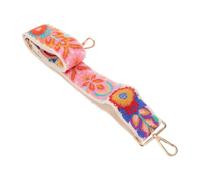 SOIMISS Embroidered Floral Purse Strap Adjustable Wide Guitar Strap Replacement for Banjo Crossbody Shoulder Bag with Durable Polyester for Women Men
