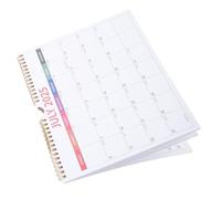 SOIMISS English Wall Calendar Large Floral Yearly Planner Wall Hanging Calendar with Coil Binding Minimalist Aesthetic for Home Office Classroom Scheduling and Management