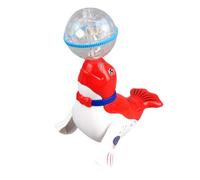 SOIMISS Enlighten Sea Lion Craft with LED Light Ball Safe Plastic Educational for S Sensory Development and Fun Sea Animal Plaything Random Color