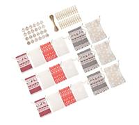 SOIMISS Fabric Made Bags Advent Calendar Countdown Bags for Countdown Decorations