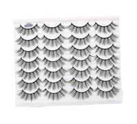 SOIMISS False Eyelashes Natural Fibre Black Manual Polishing Eyelashes Artificial Makeup Supplies for Eye Makeup
