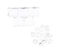 SOIMISS Faux Ice Cubes Photography Prop Acrylic Irregular Simulation Ice Cubes Highly Practical Photo Prop for Studio and Home Kitchen Decoration