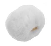 SOIMISS Faux Microphone Windscreen Cover Soft Plush Mic Windshield Muff Noise Reduction for Handheld and Lapel Mics White Stylish Accessory