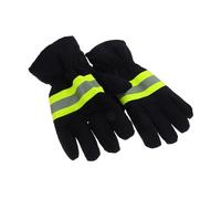 SOIMISS Fireproof Heat Resistant Gloves Heavy-duty Thermal Insulated Cotton-polyester Blend for Firefighting Rescue Outdoor Work Fire Pit Bbq Safety Protection