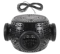 SOIMISS Fishing Traps Crawfish Mesh Portable Fish Catch Trap for River and Pond Plastic Black Fishing Cage Net Basket Eel Catcher Suitable for Reservoir