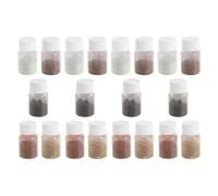 SOIMISS Five-color Soil Sample Set for Scientific Experiment 5 Vials Laboratory Soil Samples for Classroom Study