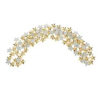 SOIMISS Five-Pointed Star Acrylic Rhinestones 100Pcs Flatback Gold Colour for DIY Clothes Embroidery and Scrapbooking Craft Decorations