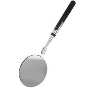 SOIMISS Flexible Telescoping Inspection Mirror with Ergonomic Handle Extendable Large Round Lens for Under Car and Reach Area Viewing Portable Tool for Mechanics and Vehicle Maintenance