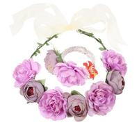 SOIMISS Floral Headband Simple Romantic Style Comfortable to Wear for Women Cloth Material Flower Decoration for Formal Occasions and Wedding
