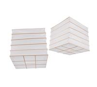 SOIMISS Foldable Paper Lampshade Square 2Pcs Set White Paper Lamp Cover for Floor and Pendant Lighting Traditional Origami Style
