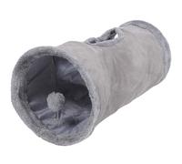 SOIMISS Foldable Suede Cat Tunnel Portable Interactive Pet Tube for Indoor Cats Collapsible Play Tunnel and Nest for Kitten Entertainment
