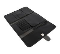 SOIMISS Foldable Travel Bag for Haircut Scissors Barber Kit Leather Case for Hairdressing Tools Holder for Barber Accessories
