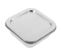 SOIMISS Food Storage Container Reusable Stainless Steel Sample Box with Lid 201Ml Safe Storage for Chemistry Labs