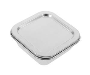SOIMISS Food Storage Container Reusable Stainless Steel Sample Box with Lid 201Ml Safe Storage for Chemistry Labs