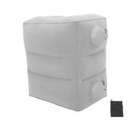 SOIMISS Footrest for Plane Foot Rest Pillow for Plane Leg Rest for Flight Inflatable Flight for Airplane Light Grey