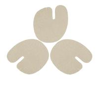 SOIMISS Forefoot Pads 3 Pairs Artificial Leather Reduces Discomfort Beige Invisible Inside Shoes Cushioned Front Foot Support for Flip-Flops and Sandals for Men and Women