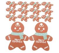 SOIMISS Gingerbread Tag Bookmark Tabs 50pcs Label Paper Tags Xmas s Xmas Hanging s Name Card s Holiday Paper s Label Package s Holiday Tree Christmas Gingerbread
