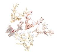 SOIMISS Glamorous Elk Brooch Christmas Brooch Set Sparkling Party Favors for Women