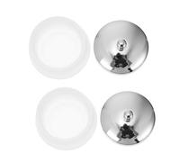 SOIMISS Glass Nail Art Bowl and Dappen Dish 2pcs Matte Glass Container with Lid for Acrylic Nail Tools