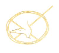 SOIMISS Golden Plastic Cross Cake Decoration with Peace Dove, Elegant Vintage Minimalist Style, Easy Installation and Rust Resistant for Theme Parties and Other Occasions