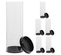 SOIMISS Golf Ball Display Tubes 6Pcs Plastic PVC 4.5X13.5Cm Golf Ball Case for Outdoor Practice and Bag Storage