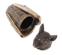 SOIMISS Gothic Bat Jewelry Box Bronze Mini Trinket Storage Container Halloween Decorative Bat Figurine Home Décor Accent for Office and Party