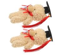 SOIMISS Graduation Bear Dolls 2pcs Doctor Bear Stuffed Animals Soft Plush Toys for Celebrations Congrats Grad Animal Dolls
