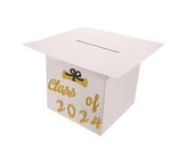 SOIMISS Graduation Message Card Box Holder Durable Congrats Cardboard Box for Graduation Party Interactive Blessing Station Class of School Leavers Celebration
