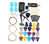 SOIMISS Guitar Maintenance Kit with String Winder Capo Picks Finger Protector Complete Bridge Saddle Nut Repair Tools for Acoustic and Electric Guitars Ergonomic Design for Easy Use and