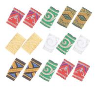 SOIMISS Hair Braid Rings 15Pcs Decorative Fabric Dreadlock for Reggae Style Hair