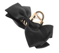 SOIMISS Hair Claw Clip Bow Hair Clip Black Cloth Alloy for Women Quick Styling for Different Occasions