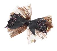 SOIMISS Halloween Hairpin for Bow-knot Hair Clip Skull Shape Hair Accessory Made of Cloth for Party and Daily Wear