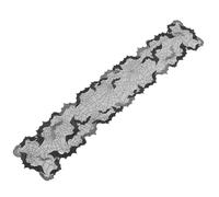 SOIMISS Halloween Table Runner 173 X 33 CM - Spiderweb Bat Lace Mesh Tablecloth, Versatile Fit for Dining, Mantel, Halloween Celebration, Easy to Clean, Black