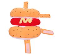 SOIMISS Hamburger Transformation Pet Costume for Dogs Hot Dog Clothes for Puppy Funny Costume Accessories Halloween Outfit Flexible Strap Xl