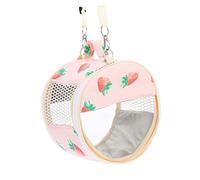 SOIMISS Hamster Carrier Bag for Small Pets Transparent Travel Tote for Guinea Pig Hedgehog Chinchilla and Squirrel Durable Handbag with Observation Window for Outdoor Adventures